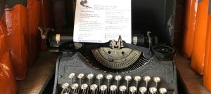 Typewriter with menu